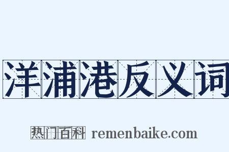 洋浦港反义词是什么意思的图片